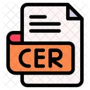 Cer File Type File Format Icon