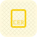 Cer File  Icon