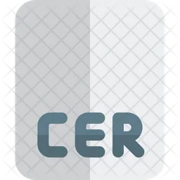 Cer File  Icon