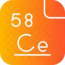 Cerio Tabela Periodica Quimica Ícone