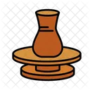 Ceramic Wheel Pottery Wheel Clay Icon