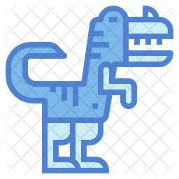 Ceratosaurus Icon - Download in Colored Outline Style