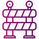 Cerca Barreira Estrada Ícone