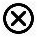 Cercle Croise Icône