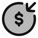 Cercle De Reception Dargent Argent Recevoir Dollar Icon