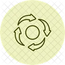 Cercle Fleche Pentaglow Icon