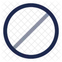 Cercle Interdit Signal Interdit Icône