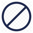 Cercle Interdit Signal Interdit Icône