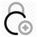 Cercle-lock-add-  Icône