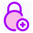 Cercle-lock-add-  Icône