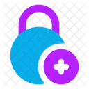 Cercle-lock-add-  Icône