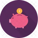 Cerdito Banco Negocio Icono