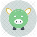 Cerdito Banca Dinero Icono