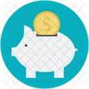 Cerdito Banca Negocios Icono