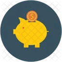 Cerdito Banca Dinero Icono