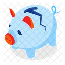 Cerdito roto  Icono