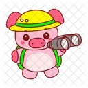 Animal Cerdito Dinero Icono