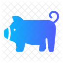 Cerdo Animal Reino Icono