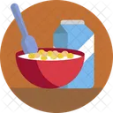 Food Cereals Milk Icon