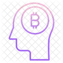 Cerebro Mental Cerebro Bitcoin Mente Bitcoin Icono