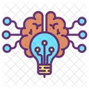 Idea Ibrain Cerebro Creativo Cerebro Artificial Creativo Icono