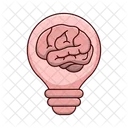 Cerebro Criativo Pensamento Criativo Brainstorming Ícone