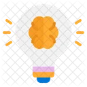 Cerebro Lampada Ideia Ícone