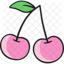 Cerejas Doces Frutas Vermelhas Ícone