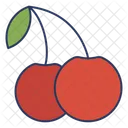 Cereza Fruta Organica Icon