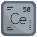 Cerio Quimica Tabela Periodica Ícone