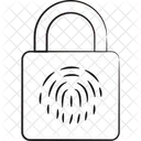 Bloqueo De Huellas Dactilares Huella Digital Seguridad Icon