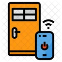 Smartphone Puerta Seguridad Icon