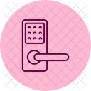 Cerradura De Puerta Inteligente Sin Llave Icono