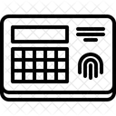 Cerradura Inteligente Cerradura De Huella Digital Cerradura De Codigo Icono