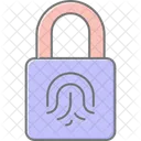 Cerradura Inteligente Con Huella Dactilar Icono