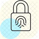 Cerradura Inteligente Con Huella Dactilar Icono