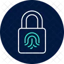 Cerradura Inteligente Con Huella Dactilar Icono