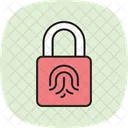 Cerradura Inteligente Con Huella Dactilar Icono