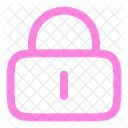 Cerradura Llavero Minimalista Icono