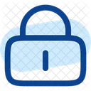 Cerradura Llavero Minimalista Icono