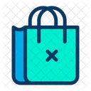 Bolsa Cancelar Cancelar Compras Icono