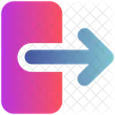 Firmar Flecha Fuera Icono