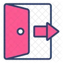 Cerrar Sesion Flecha Salir Icono