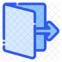 Cerrar Sesion Salir Flecha Icono