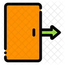 Cerrar Sesion Puerta Entrada Icono