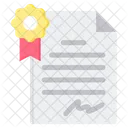 Certificado Qualidade De Dados Acordo Ícone