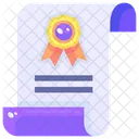 Certificado  Icono