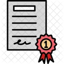 Certificado  Icono