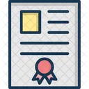 Certificado  Icono