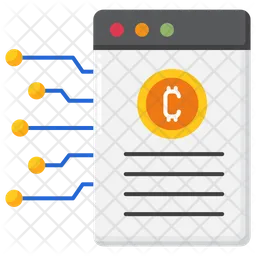 Certificado bitcoin  Icono